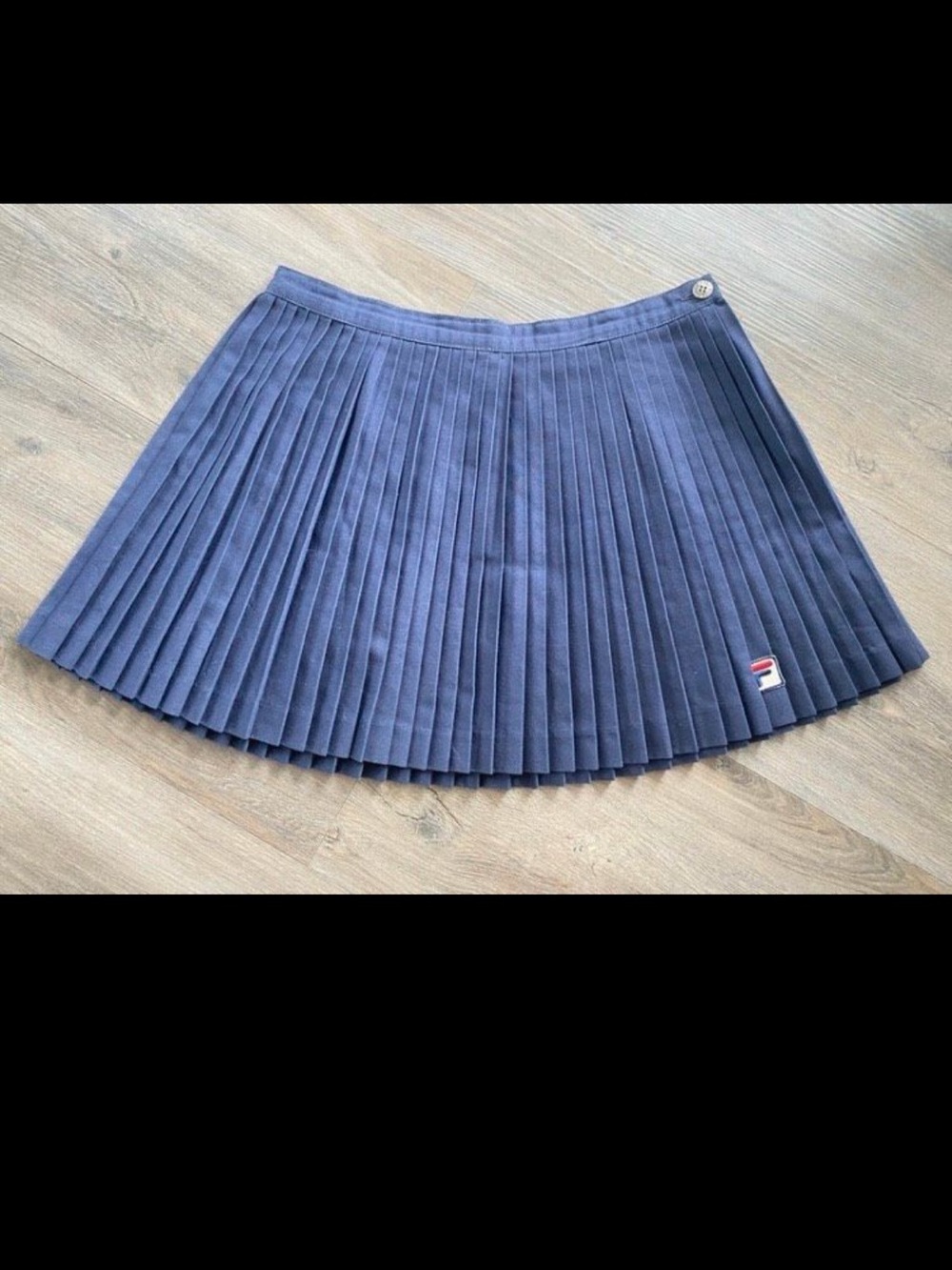 FILA Vintage Sporty Navy Pleated Tennis Mini Skirt Size M